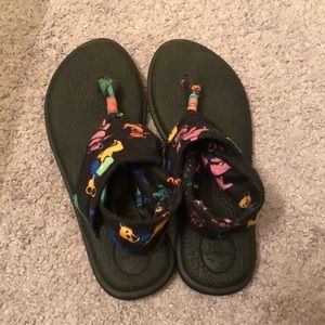 Grateful Dead sanuk yoga mat sandals Size 7